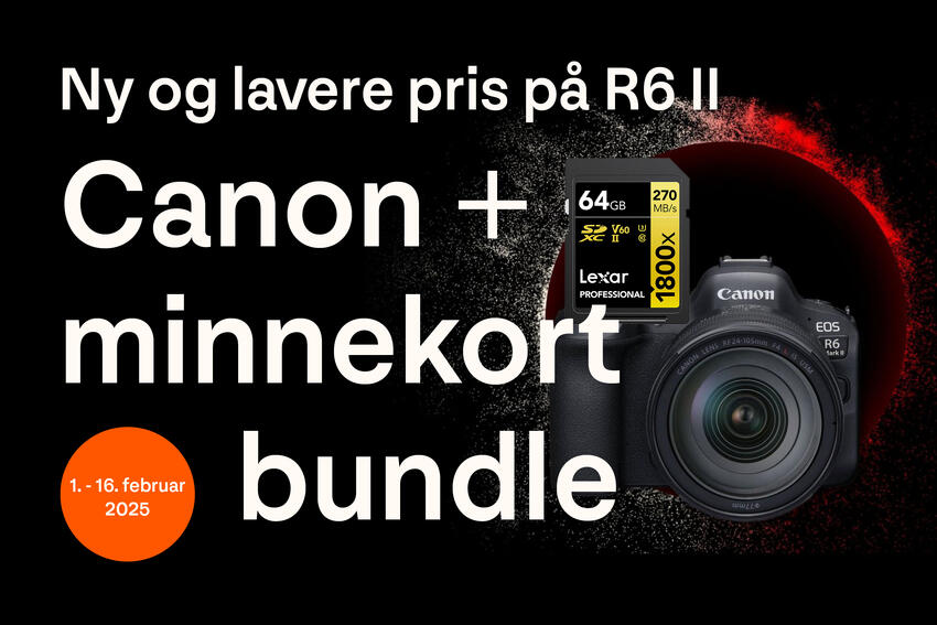 Canon med Lexar minnekort